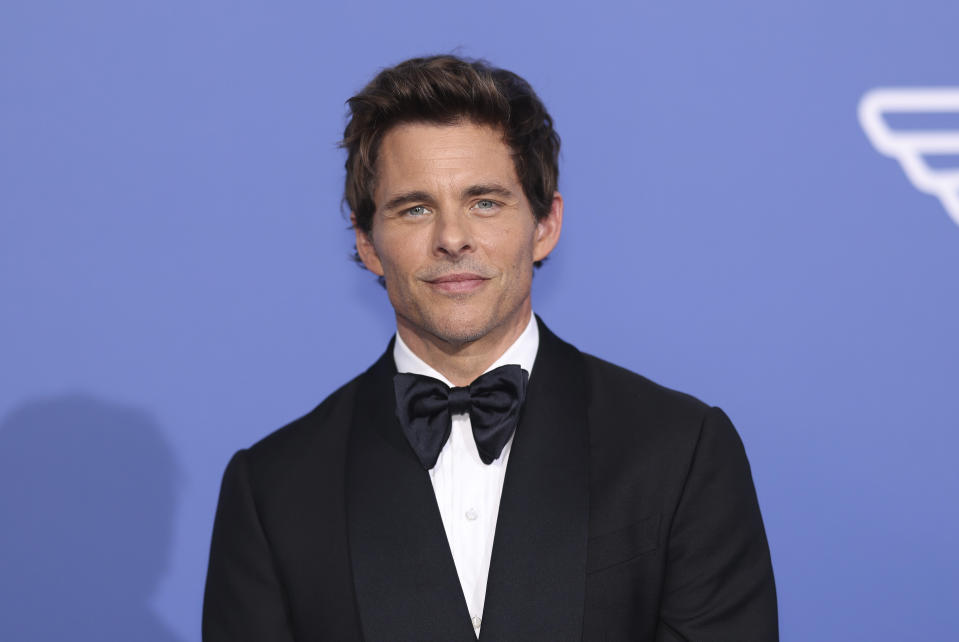 James Marsden poses for photographers upon arrival at the amfAR Cinema Against AIDS benefit at the Hotel du Cap-Eden-Roc, during the 76th Cannes international film festival, Cap d'Antibes, southern France, Thursday, May 25, 2023. (Photo by Vianney Le Caer/Invision/AP)