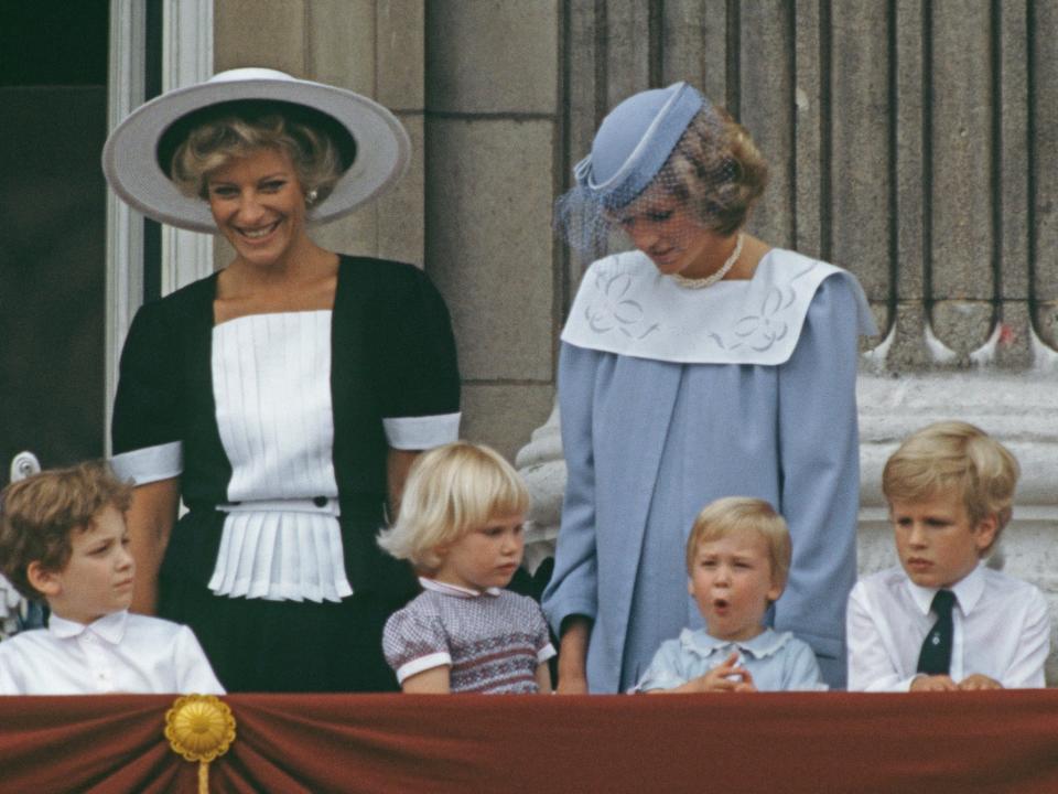 Princess Diana and Prince William at Trooping the Colour 1984.