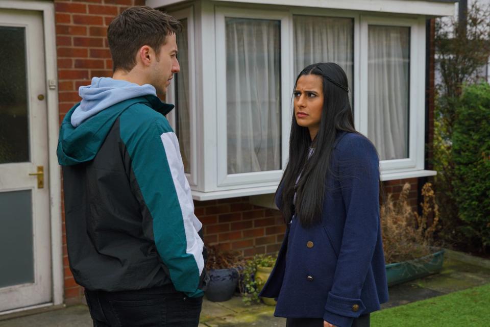 ryan connor and alya nazir in coronation street