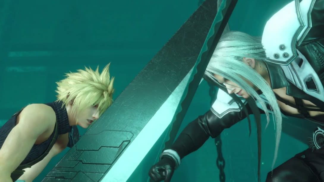  Cloud and Sephiroth in Final Fantasy 7: Ever Crisis. 