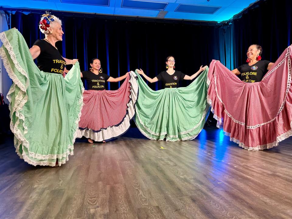 Dancers perform a traditional folkloric dance on June 19, 2024.