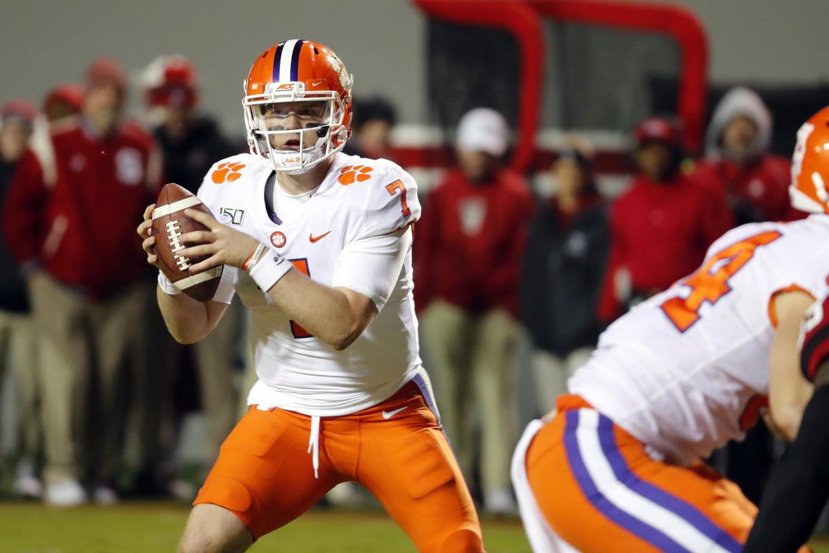 Trevor Lawrence reacts to Chase Brice winning Duke starting job