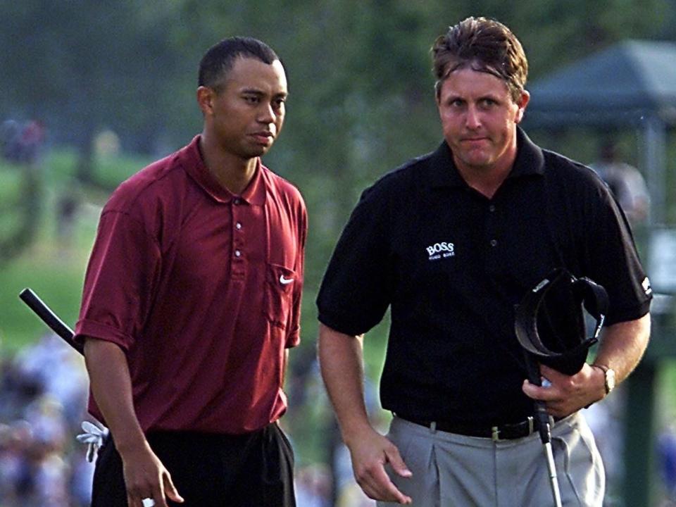 tiger woods phil mickelson 2001 masters