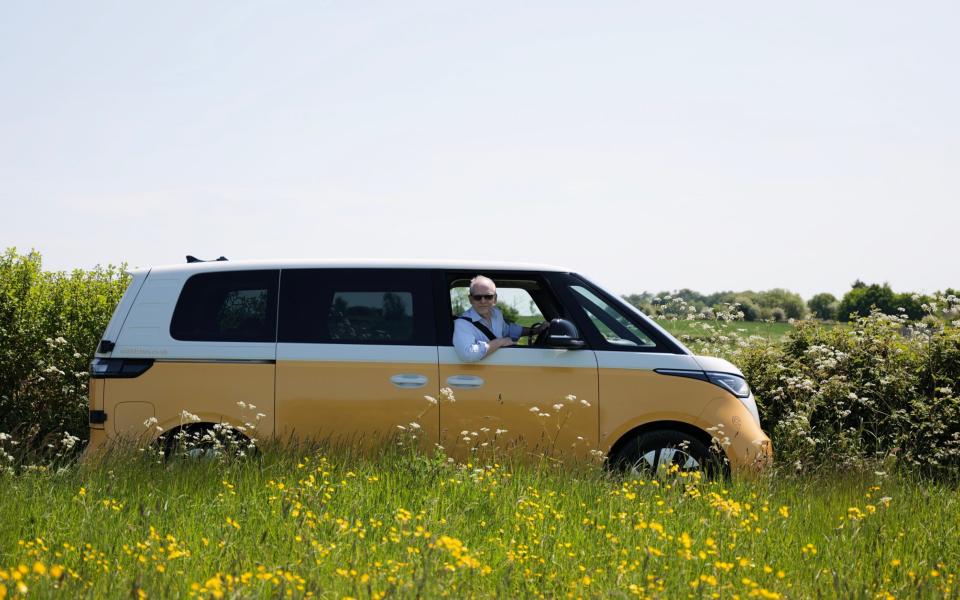 Jeremy Taylor driving the ID. Buzz through Herefordshire