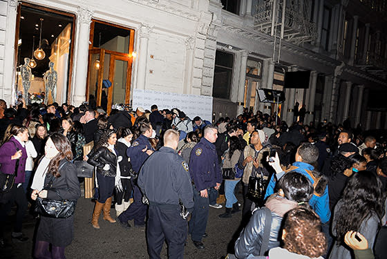 9. The Kardashians Tweeted for their fans to come to their new store opening in New York City and created a riot. Neighbors were furious and several people were arrested.