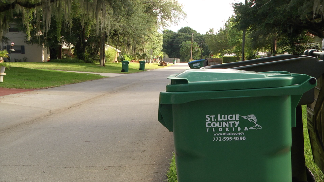 St. Lucie County continues to experience service issues with the collection of curbside waste. The staff of Solid Waste would like to remind residents to ensure all waste is curbside by 7 a.m. on the scheduled pickup day and to remind residents that Waste Pro may be running routes as late as 8:30 p.m.