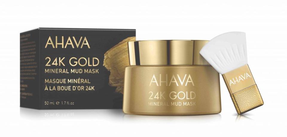 ▲AHAVA 礦泥24K黃金面膜 50ml 附面膜刷 NT$2,080。（圖／AHAVA）