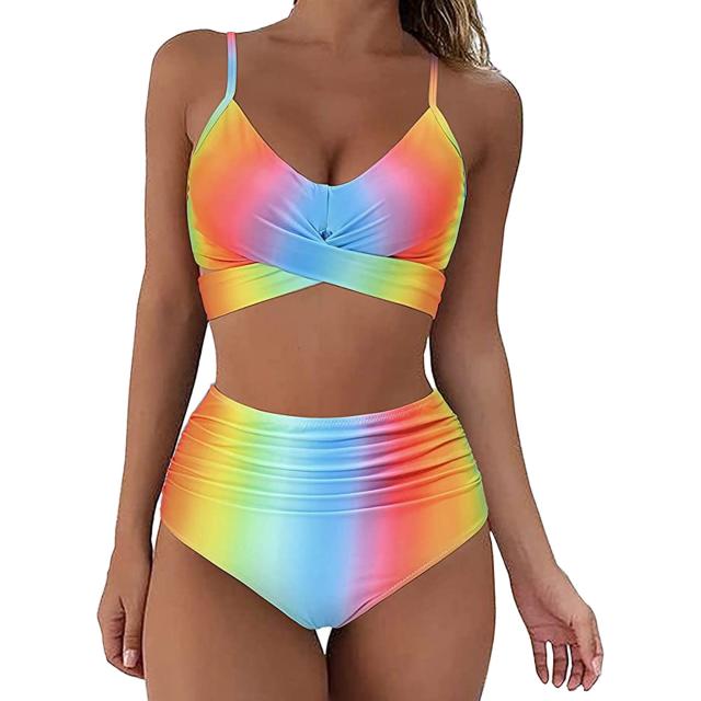  SUUKSESS Women Cutout Bikini Sets Push Up High Waisted