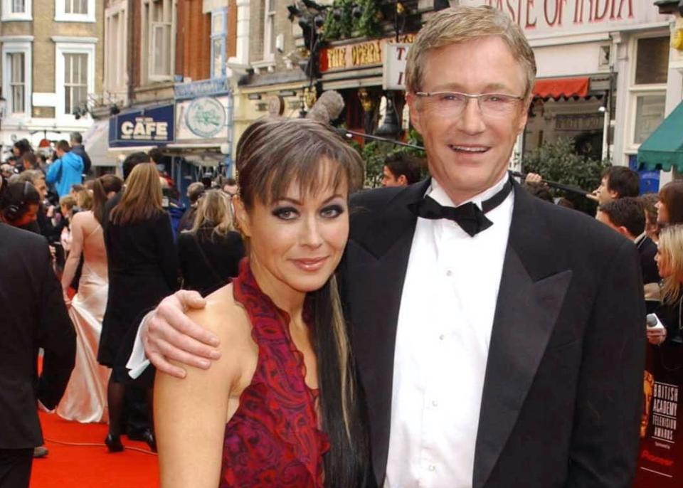 G82Y2J Pioneer British Academy Television Awards - Theatre Royal. Paul O&#39;Grady with actress Amanda Mealing.