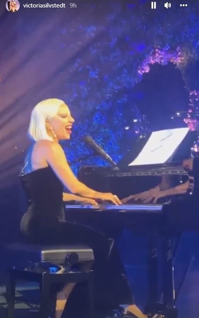 Lady Gaga was hired to perform at the party on the shores of Lake Como - Victoria Silvstedt Instagram