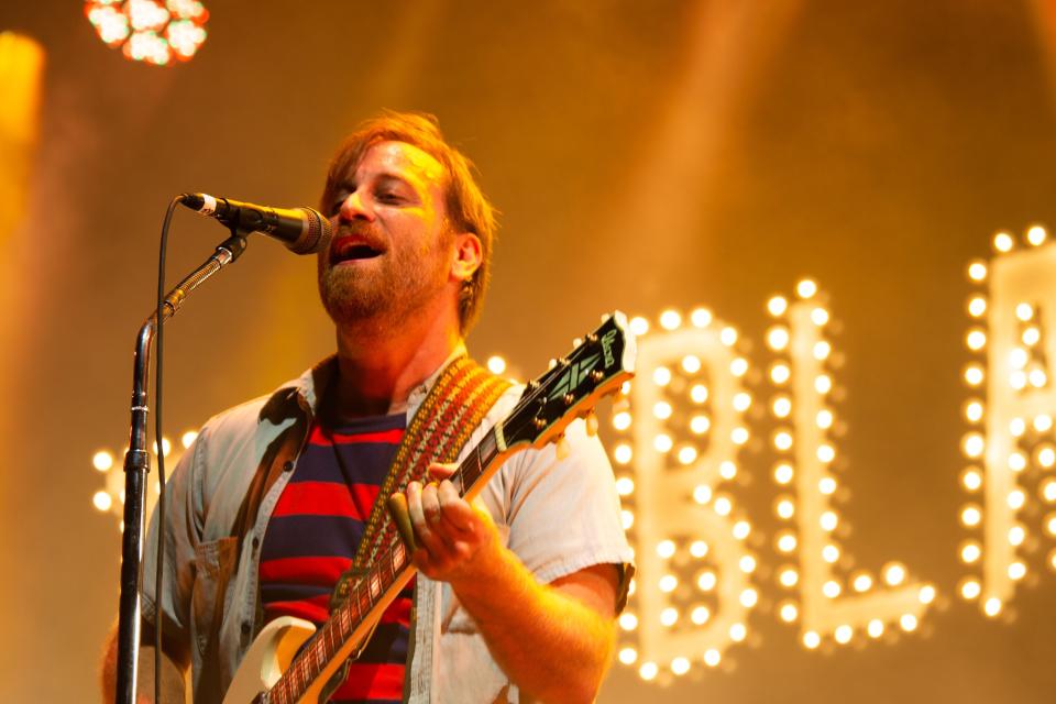 Dan Auerbach, from The Black Keys, performs during the first day of the Pilgrimage Music & Cultural Festival at the Park in Harlinsdale in Franklin, Tenn., Saturday, Sept. 25, 2021.