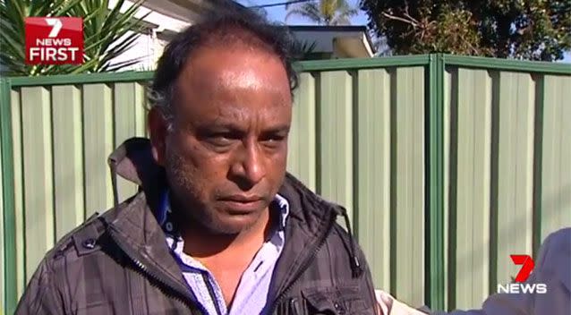 Farhad spoke to 7 News soon after the crash. Source: 7 News