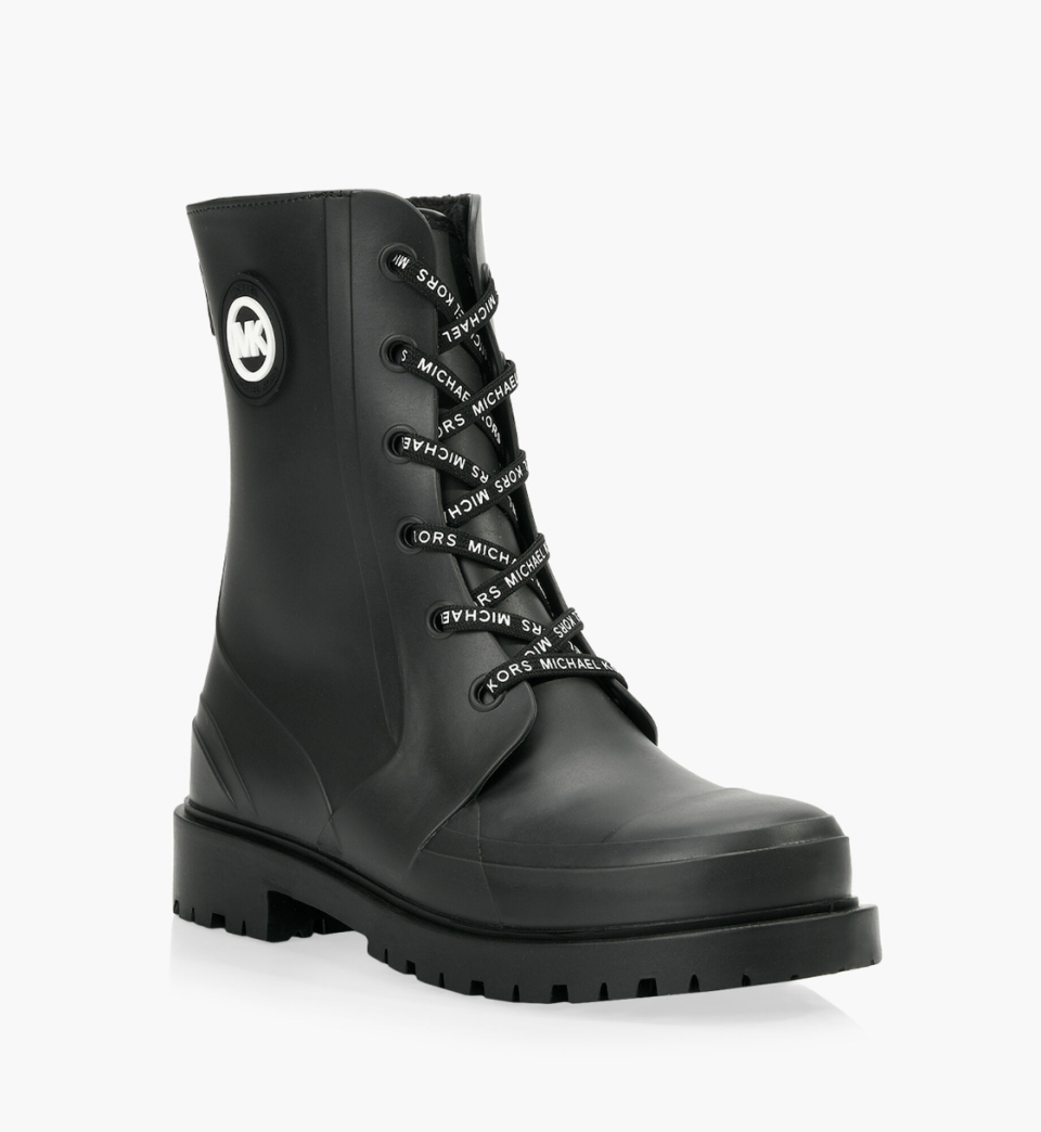 Michael Michael Kors Montaigne Rain Boots (Photo via Browns)