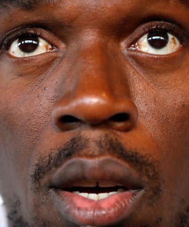 Athletics - IAAF Diamond League Herculis meeting, news conference - Monaco - July 19, 2017. Jamaican sprinter Usain Bolt attends a news conference. REUTERS/Eric Gaillard