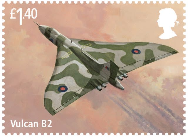A stamp featuring the Vulcan B2 (Royal Mail/PA)