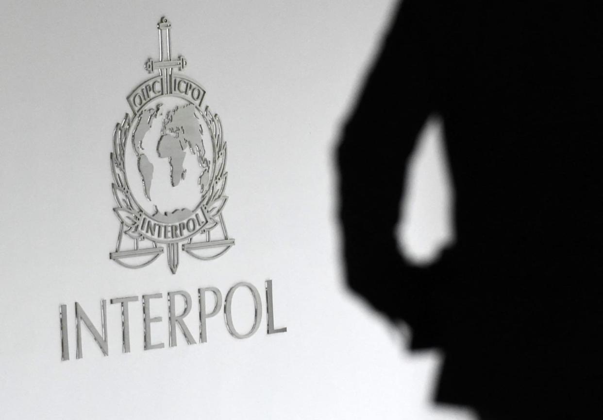 Le logo d'Interpol - Image d'illustration  - ROSLAN RAHMAN / AFP