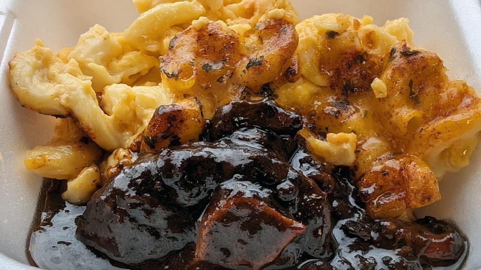 Oxtail with Baked Macaroni and Cheese at the Pecan Tree. These Southern-style cow oxtails are hard to perfect, but Byard mastered the art of this dish, slow-cooked in a flavorful homemade gravy until they are fall-off-the-bone tender.