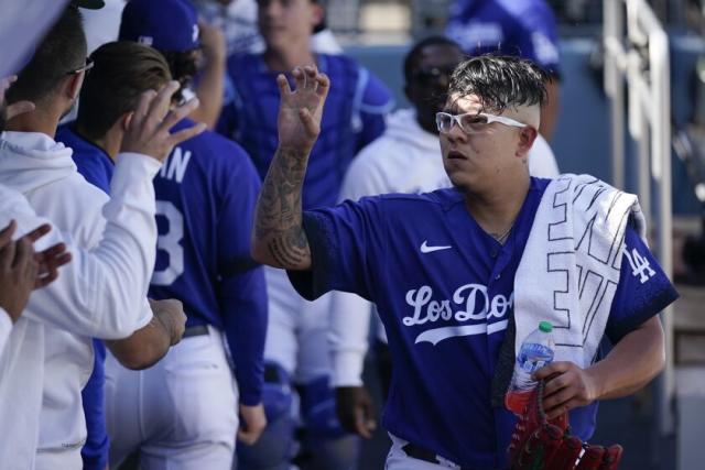 Julio Urias finishes off Dodgers' bullpen game in style