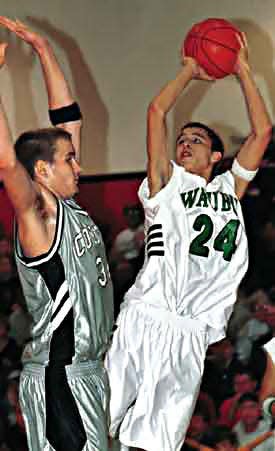 Derrick McCauley (right) was a standout on the 2001-02 Waubay High School boys basketball team that went 21-0 before falling to Northwestern 60-55 in the Region 1B championship. The Dragons also advanced to Region 1B in 1988, falling just short of making it to state. Waubay’s girls basketball team won the consolation title in the 1993 State B tournament.