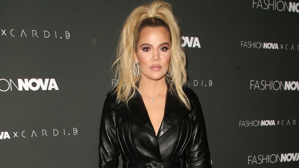 Khloe Kardashian at Fashion Nova x Cardi B launch event