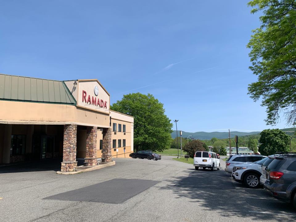 The Ramada by Wyndham on Route 300 in Newburgh. Newburgh Town Supervisor Gil Piaquadio told The Journal News/lohud that city officials have planned to bus roughly 180 migrants to this hotel. None had arrived as of Monday.