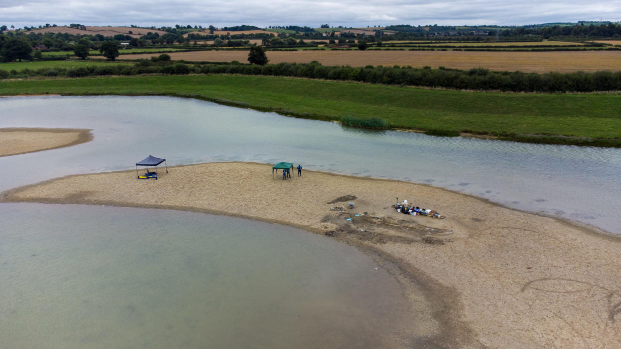 The remains were dug out in August and September (Anglian Water/PA)