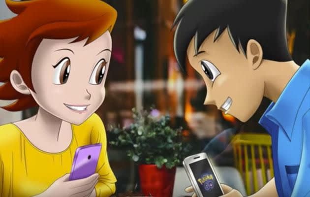 You could meet your future lover through PokéDates by meeting and playing Pokémon GO together. Photo: Getty Images