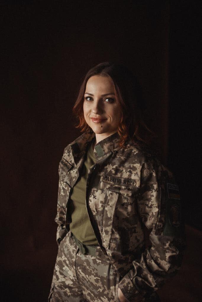 Ukrainian soldier Olga Ushakova / Credit: provided by Olga Ushakova