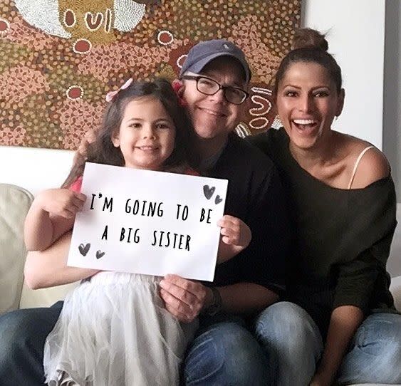Annabelle Grace, 4, announced the pregnancy this week on social media
