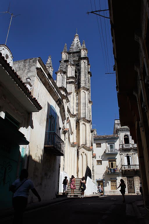 Santo Angel Custodio Church in Havana, Cuba. 