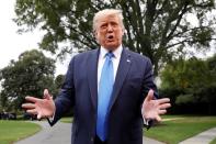 U.S. President Trump departs for campaign travel to North Carolina and Florida at the White House in Washington