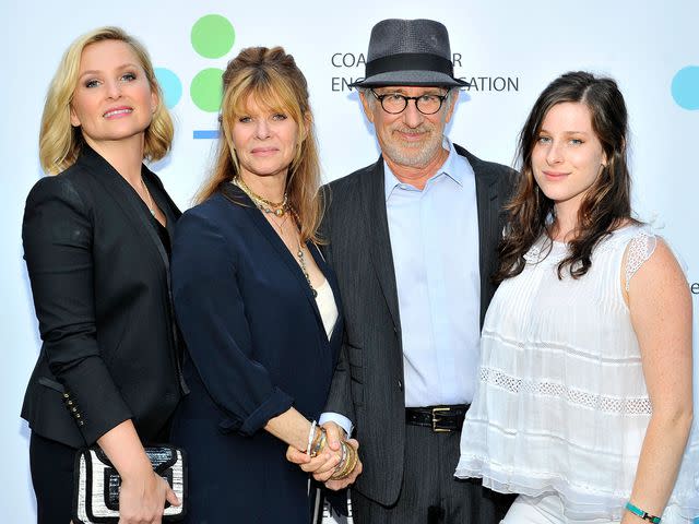 Donato Sardella/Getty Jessica Capshaw, Kate Capshaw, Director Steven Spielberg and actress Sasha Spielberg attend the first annual Poetic Justice Fundraiser for the Coalition For Engaged Education at the Herb Alpert Educational Village on May 28, 2014 in Santa Monica, California