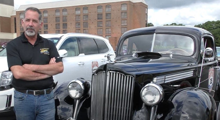 Tom Laferriere of Smithfield is the only Rhode Islander in this year's Great Race. He will drive the 1939 Packard Model 120 Coupe his father bought in 1970 and he restored.