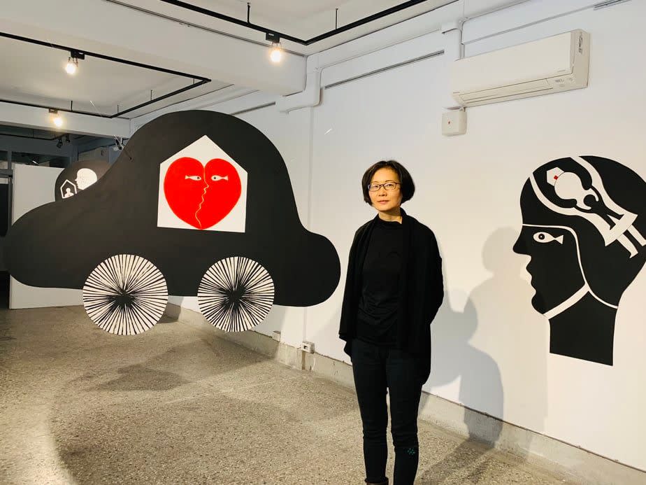 藝術家李燕華在台中群島藝術園區推出《找看覓》(Searching For)個展。   李燕華/提供