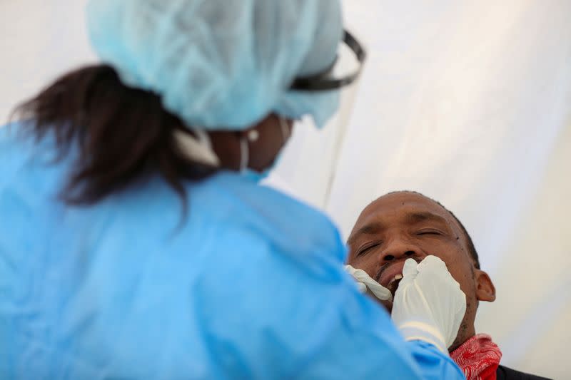 FILE PHOTO: The coronavirus disease (COVID-19) outbreak in Diepsloot