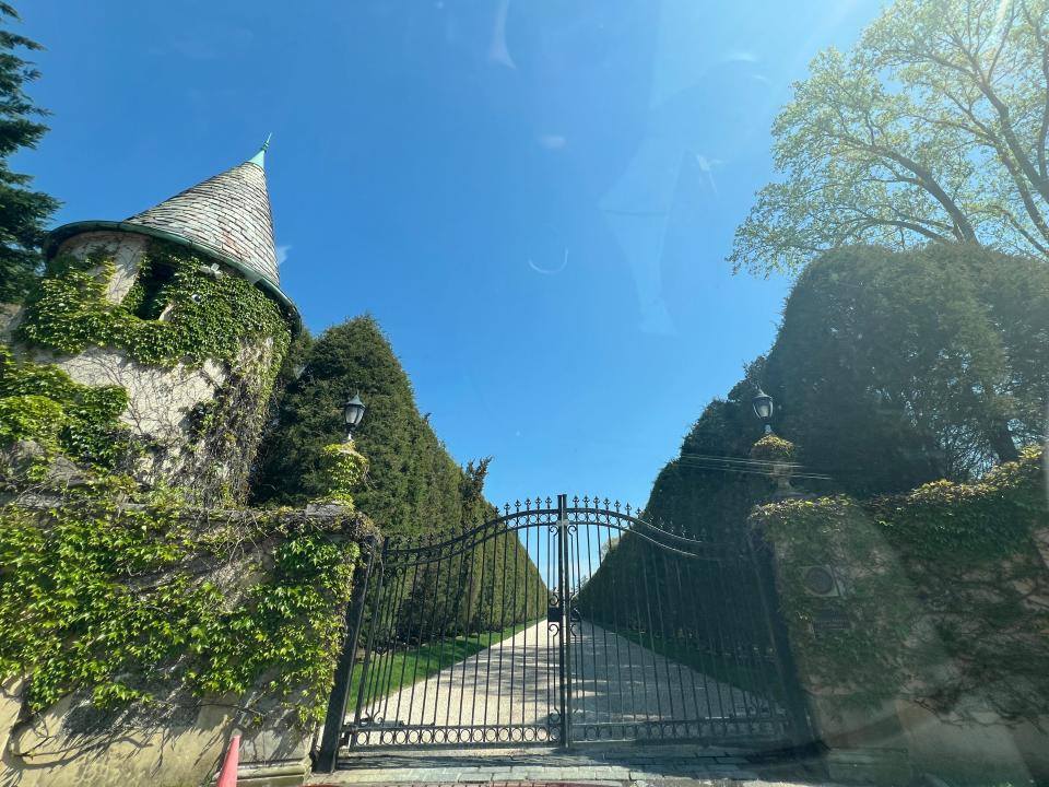 front gate with tower