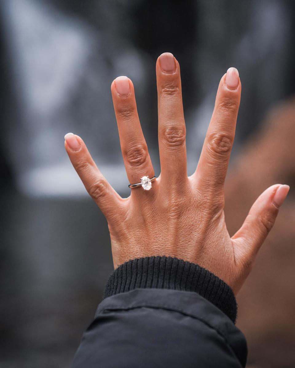 Irena Srbinovska's engagement ring