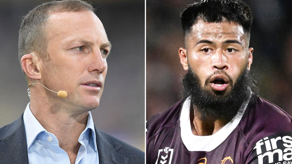 Brisbane legend Darren Lockyer has described Payne Haas as the best prop in the game ahead of the NRL star's likely contract extension. Pic: Getty