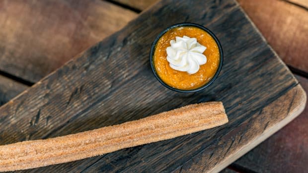 <p>Pumpkin Pie Churro from the Cozy Cone at Disney California Adventure Park</p><p>Disney</p>