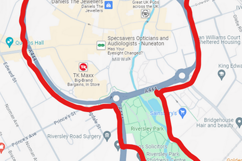 The map shows the area covered by the dispersal order