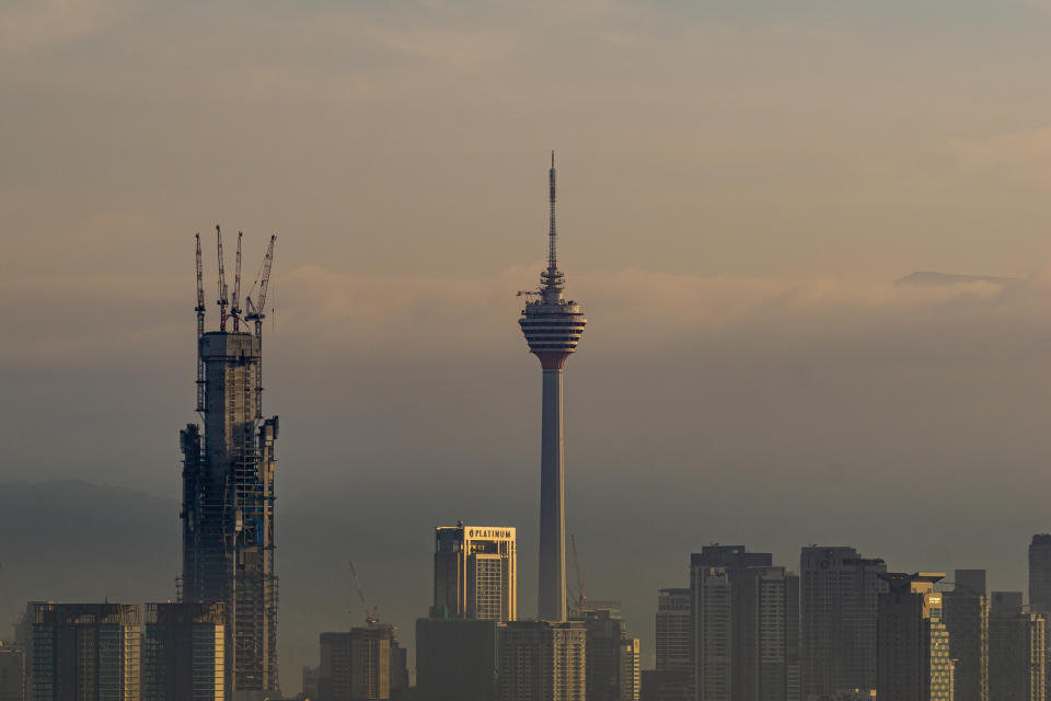 A photo of PNB 118 or Warisan Merdeka Tower in Kuala Lumpur.