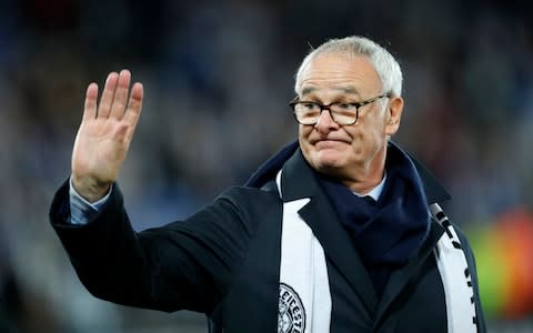 Former Leicester City manager Claudio Ranieri reacts following the Premier League match between Leicester City and Burnley FC at The King Power Stadium on November 10, 2018 in Leicester, United Kingdom. - Credit:  Getty Images 