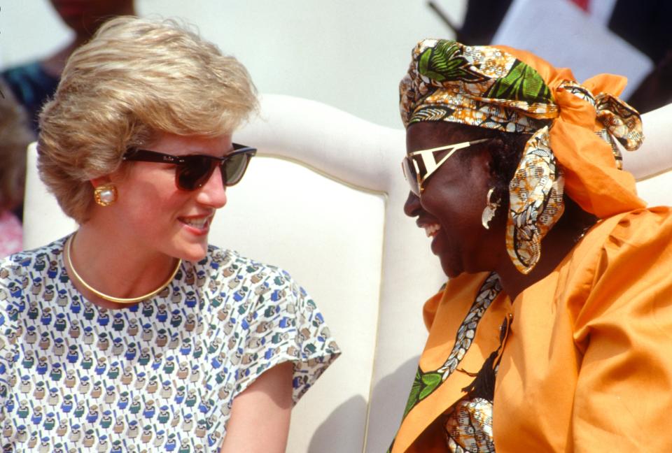 Diana, princess of wales, nigeria, maryam babangida, africa