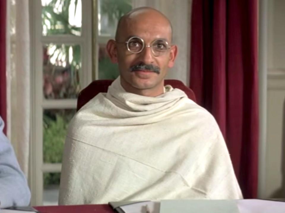 Ben Kingsley Gandhi movie 1982 best picture