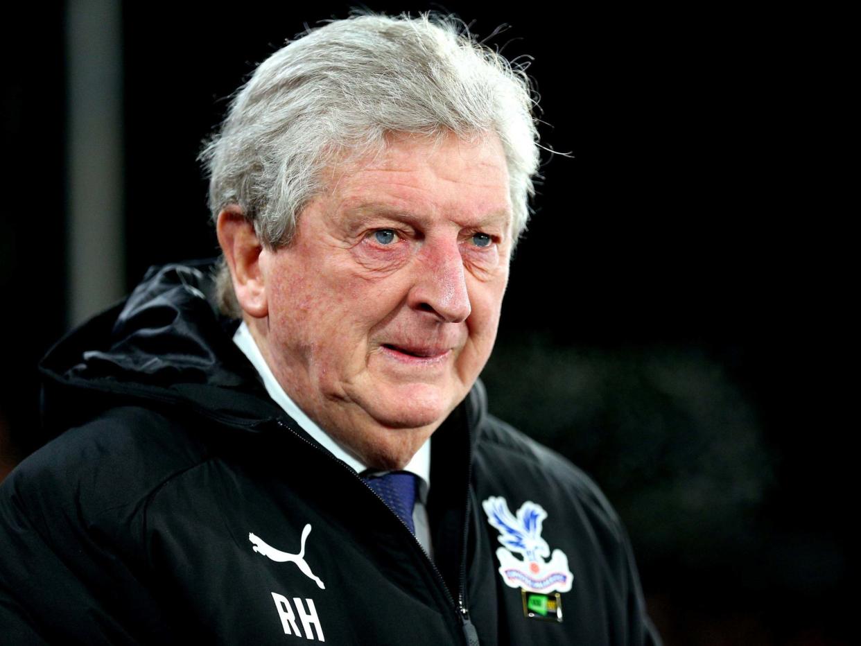 Roy Hodgson, the Crystal Palace manager: PA