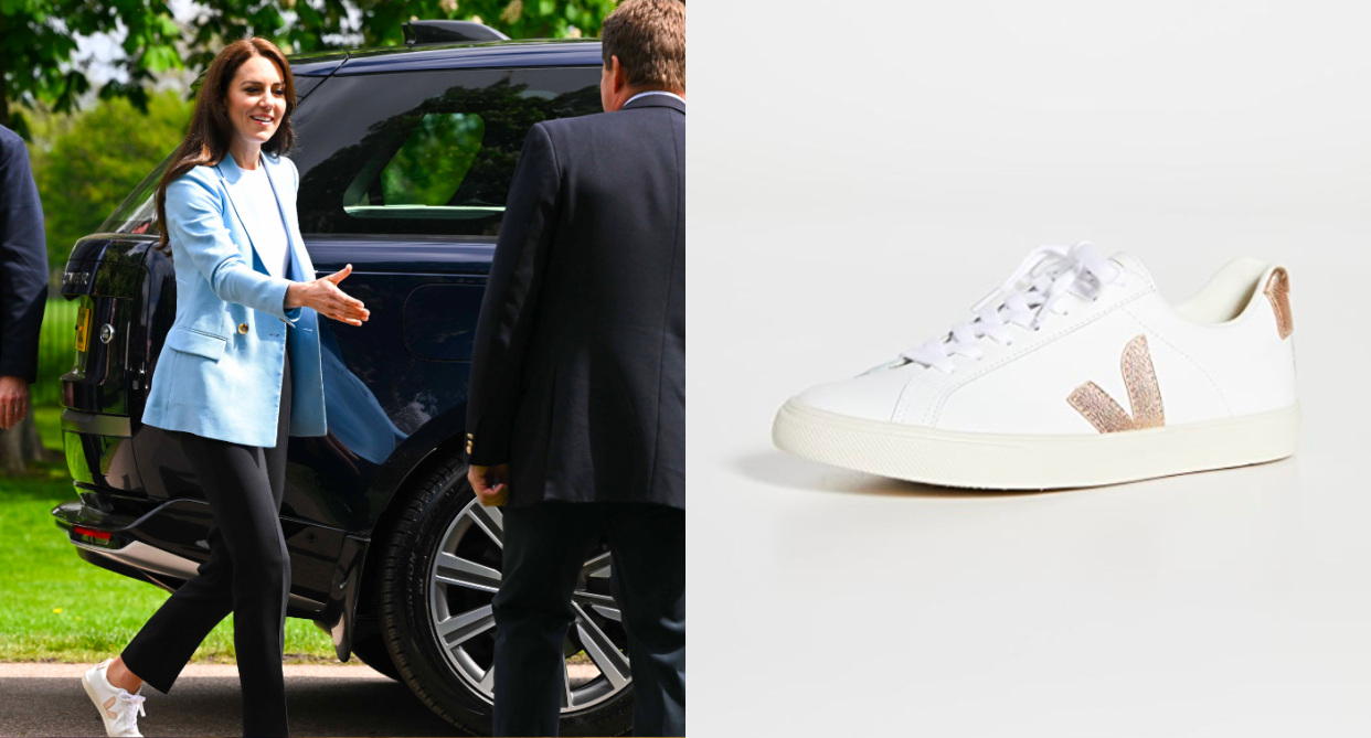 Kate Middleton, the Princess of Wales, wore Veja sneakers while taking part in coronation celebrations in London.