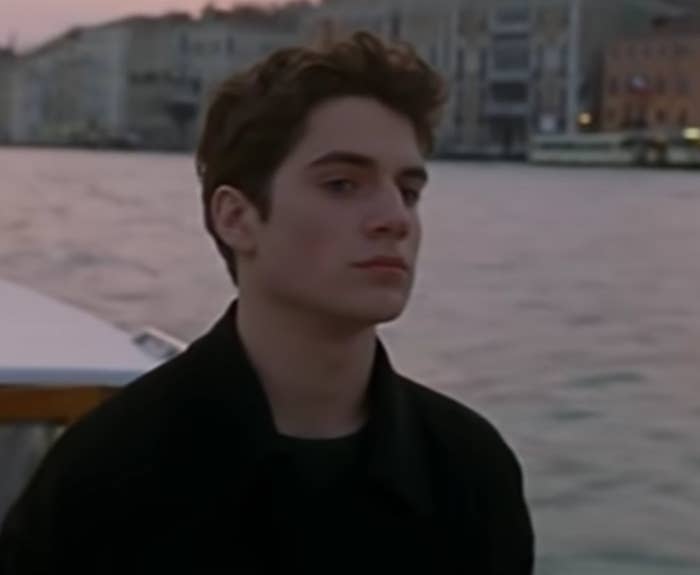 Henry Cavill as Thomas on a boat in the 2001 film, "Vendetta"