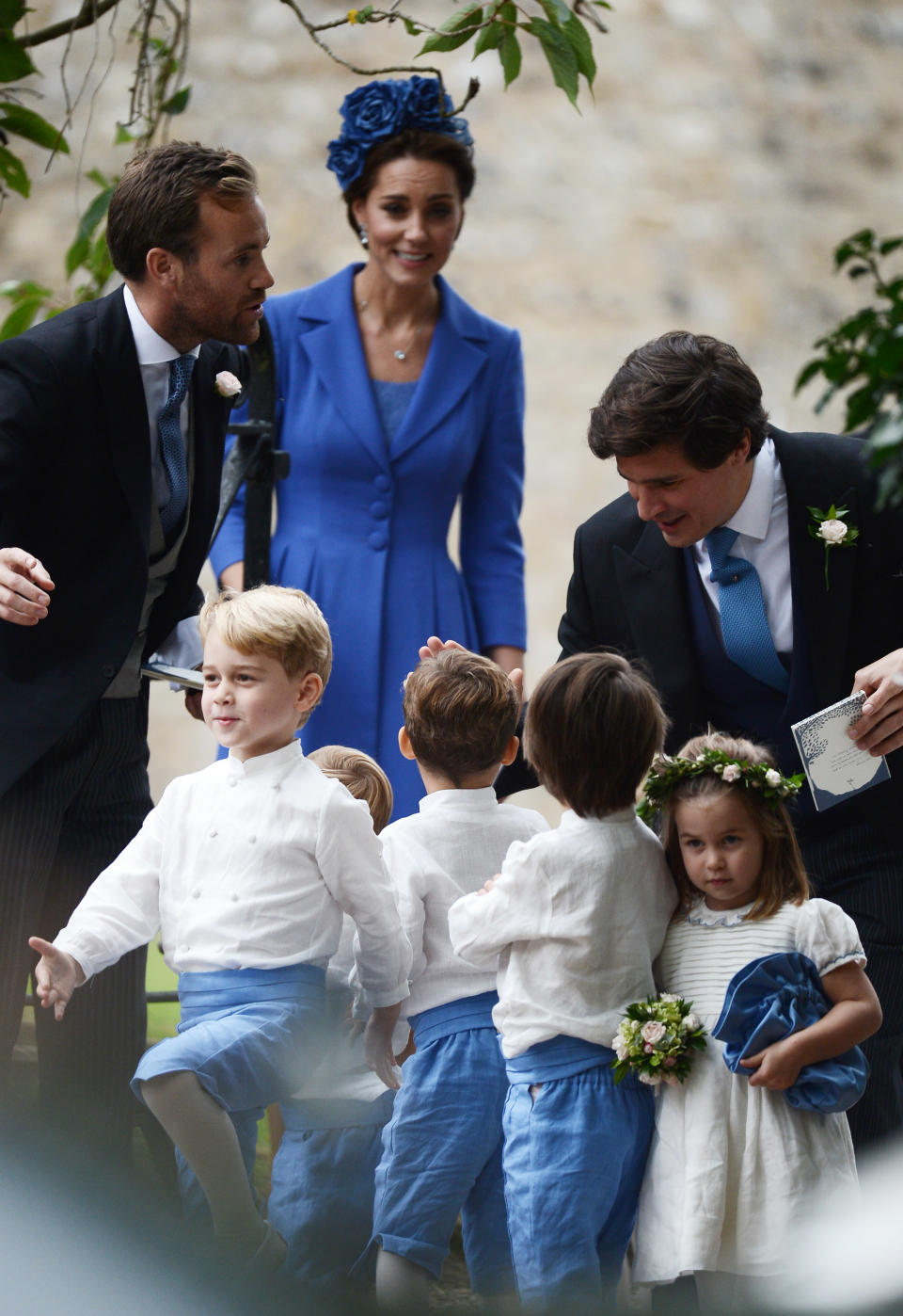 <p>Meanwhile, George and Charlotte’s mum, Kate Middleton, kept a watchful eye over her kids during the day. Photo: Australscope </p>