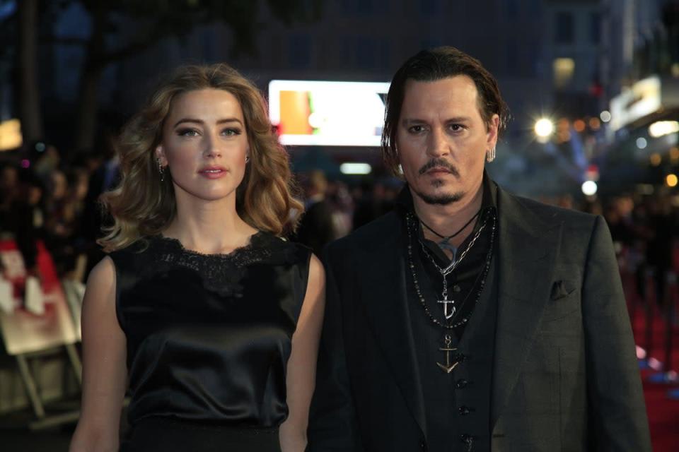 Johnny Depp and Amber Heard (Jonathan Brady/PA) (PA Archive)
