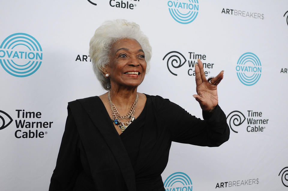 Nichelle Nichols attends the Ovation TV premiere screening of 